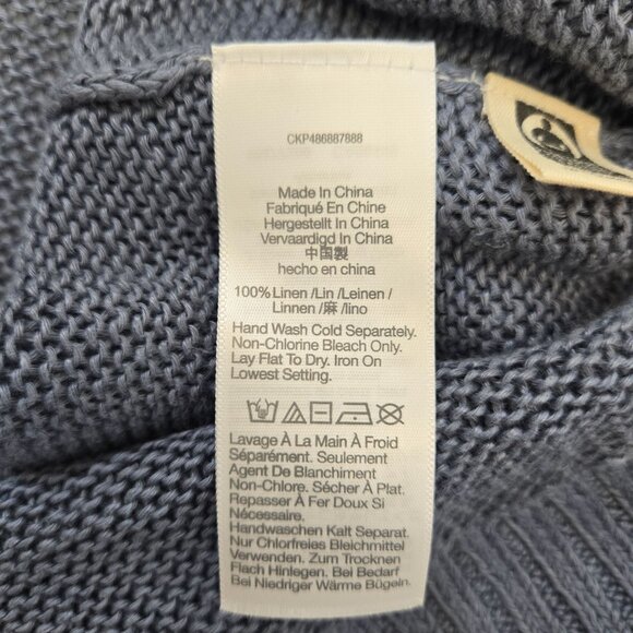 NWT Madewell 100% Linen Knit Crewneck Sweater Size Small - Picture 6 of 6